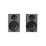 Onkyo GX-30ARC Powered Speakers in white pair.  Front without Grill or stand