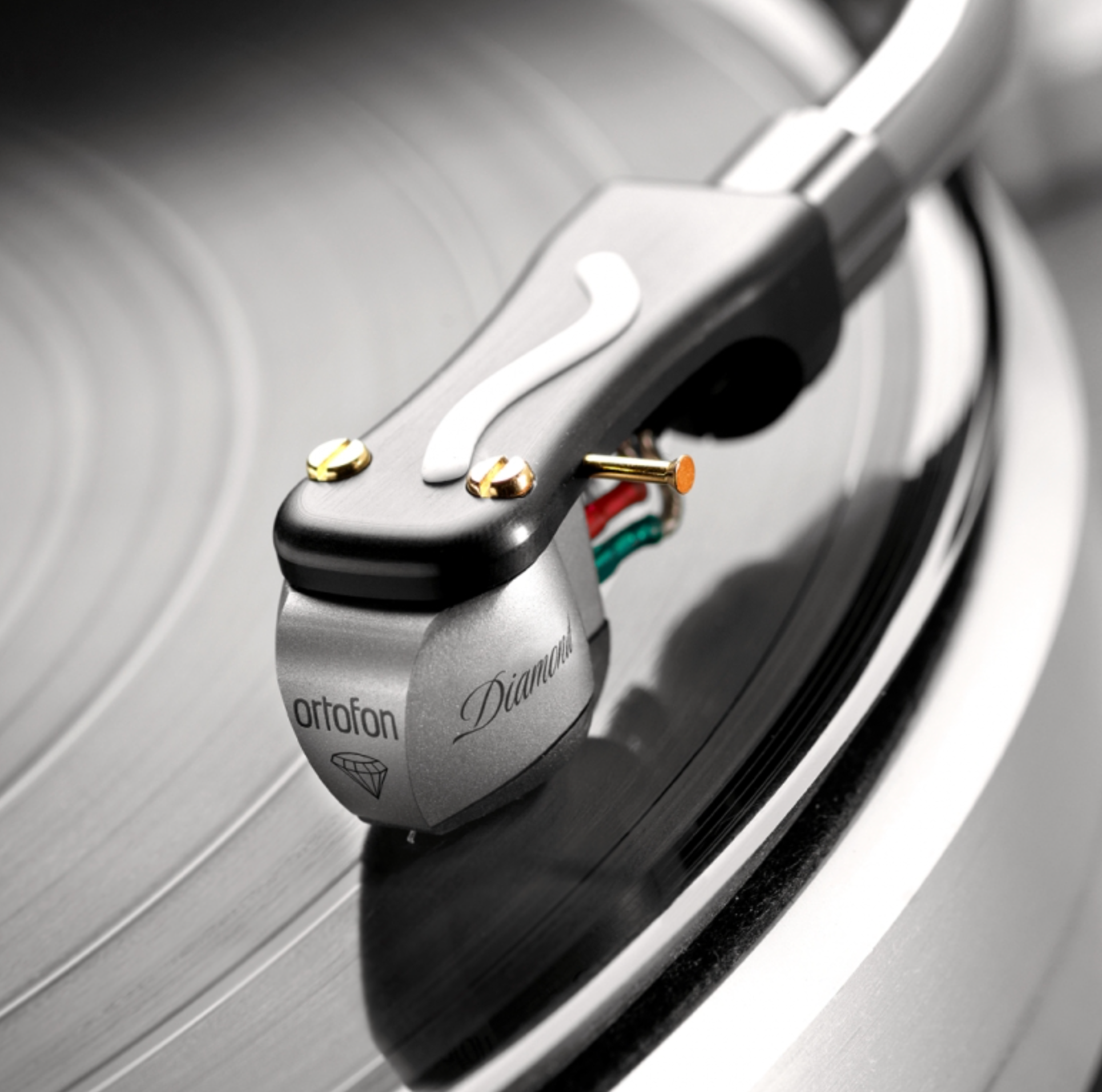 Ortofon MC Diamond MC Cartridge, shown on headshell - price does not include headshell