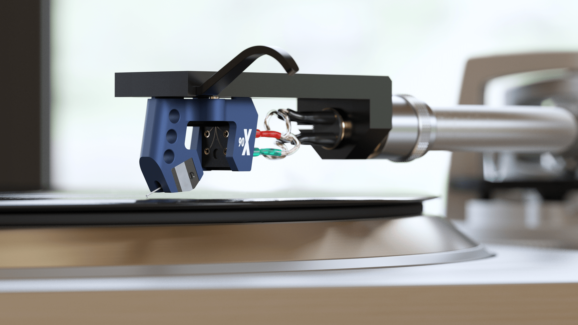 Ortofon Hi-Fi MC 90X Moving Coil Cartridge, on vinyl