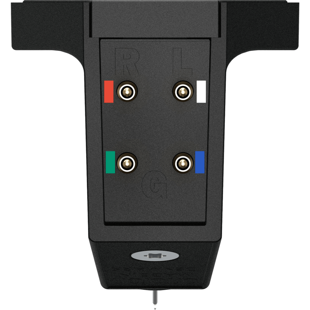 Ortofon Hi-Fi MC X50 Moving Coil Cartridge, connection points shown