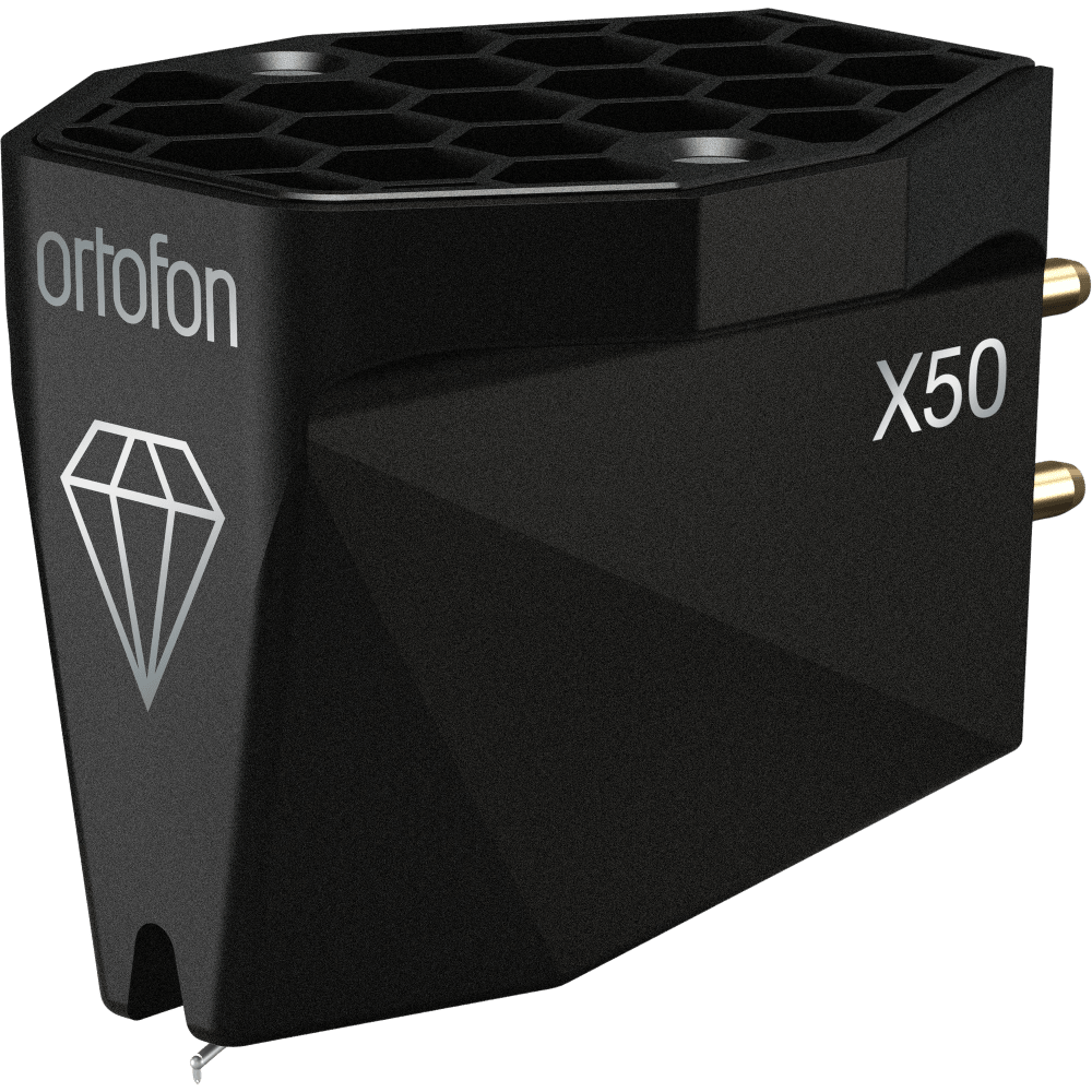 Ortofon Hi-Fi MC X50 Moving Coil Cartridge, angled left and top