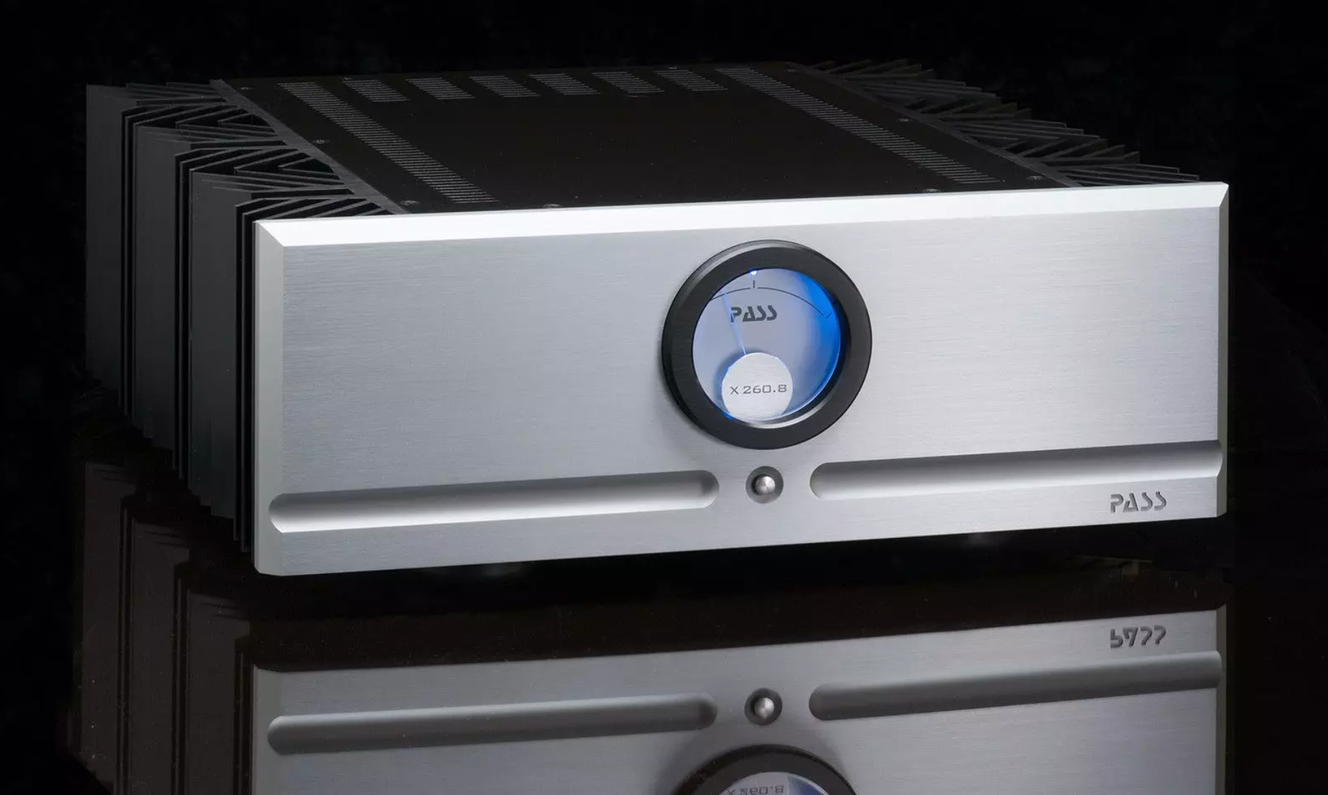 Pass Labs X260.8 Monoblock Amplifier, in silver front