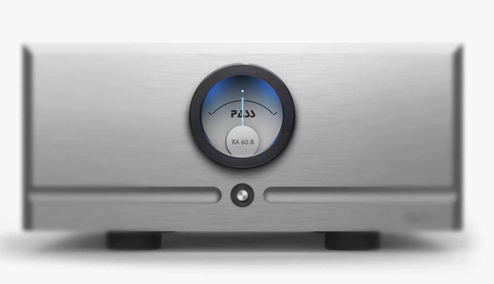Pass Labs XA60.8 Monoblock Amplifier (Pair) in Silver, front