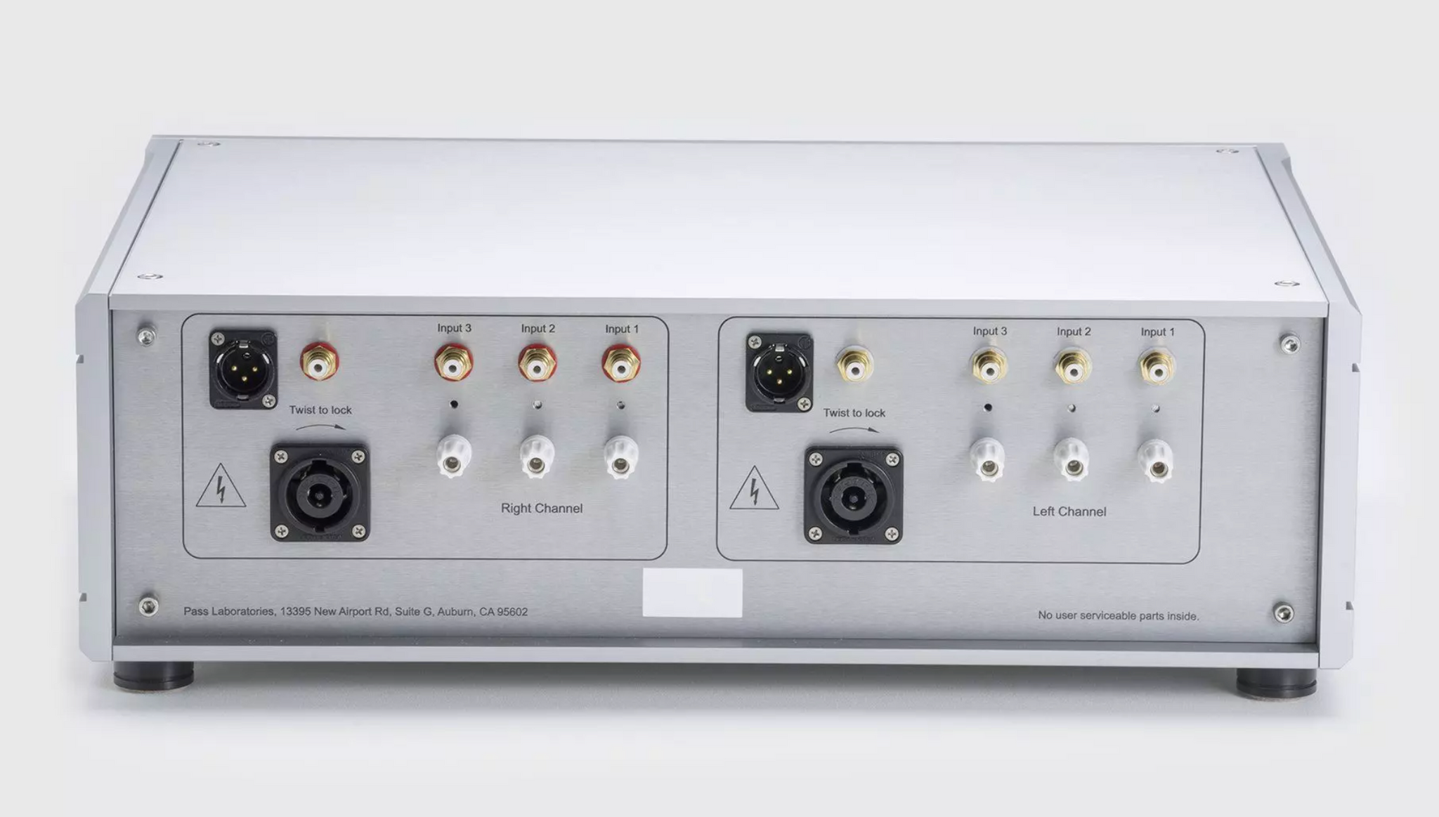 Pass Labs Xs Phono Preamplifier, rear of unit