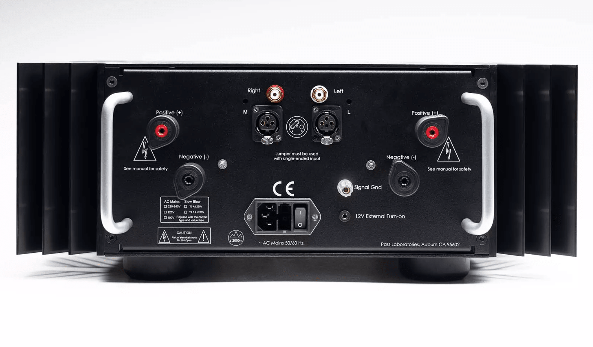 Pass Labs X150.8 Power Amplifier, back image