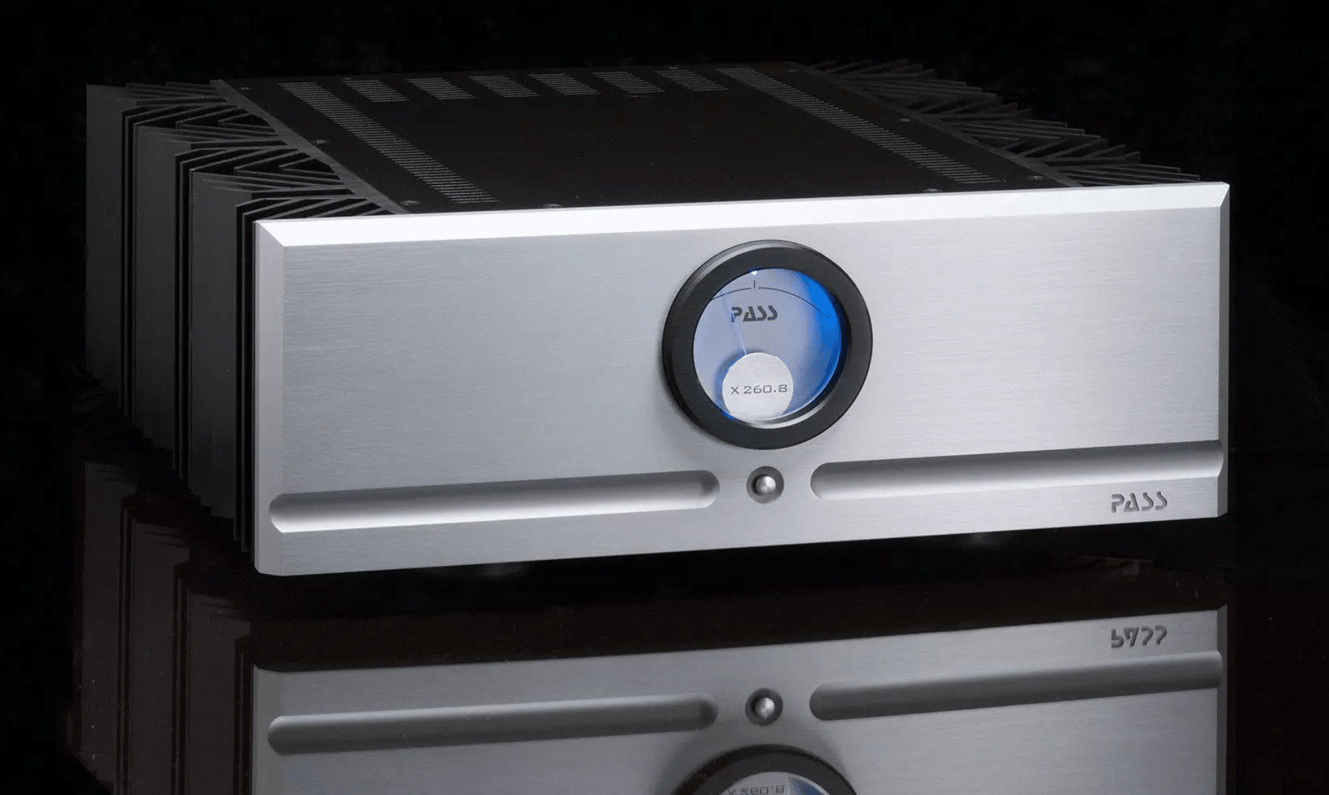Pass Labs X260.8 Monoblock Amplifier, in silver front