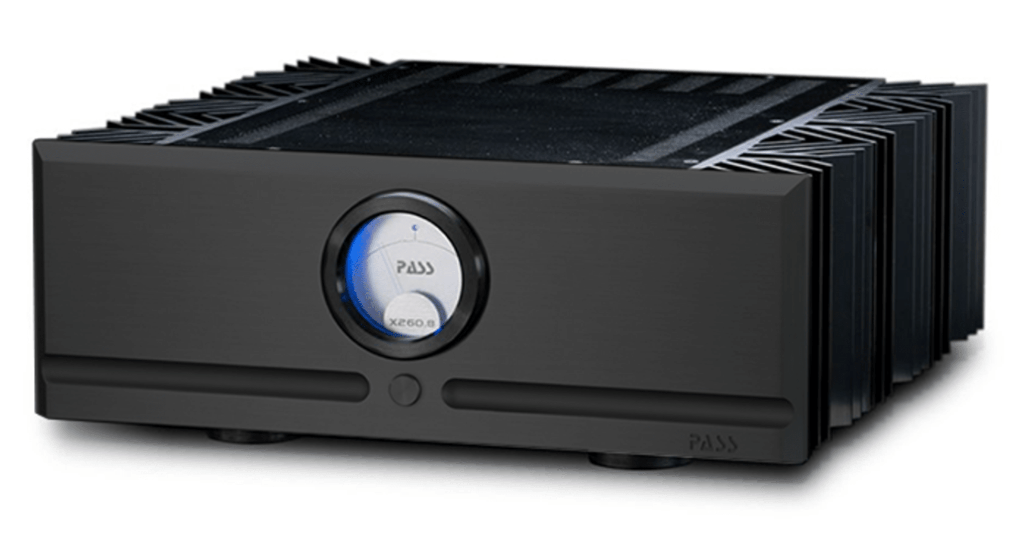 Pass Labs X260.8 Monoblock Amplifier, in black  front