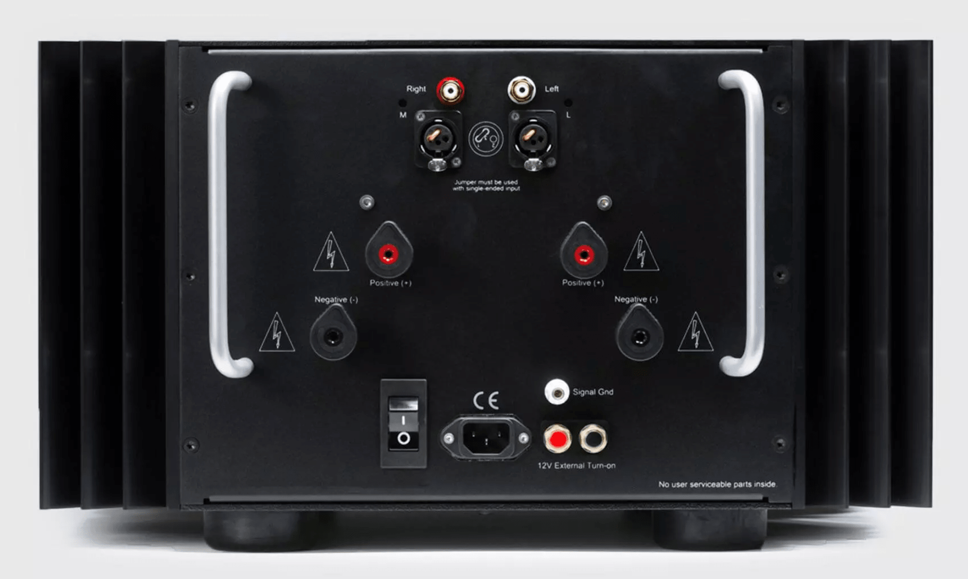Pass Labs X350.8 Power Amplifier, back of unit