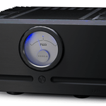 Pass Labs X350.8 Power Amplifier, hero image in black