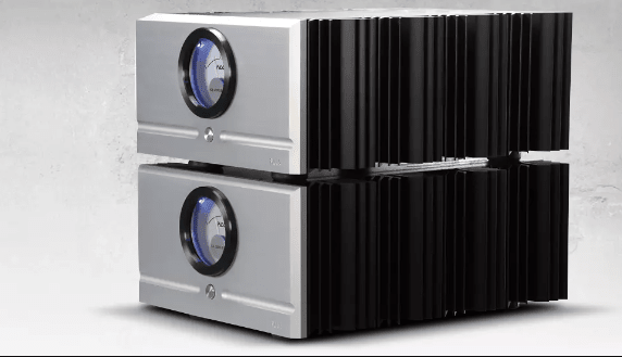 Pass Labs XA200.8 Monoblock Amplifier  pair, angled view