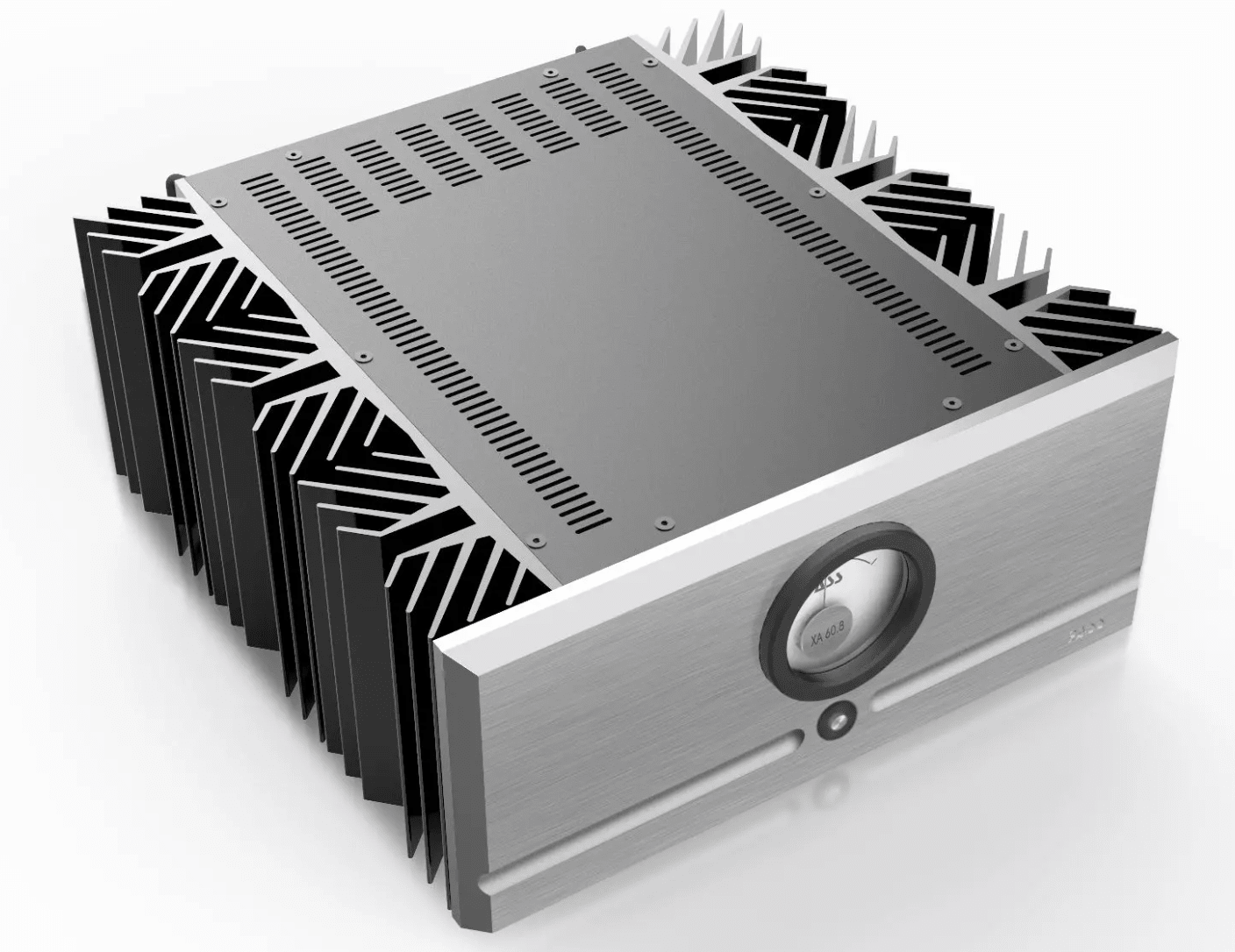 Pass Labs XA60.8 Monoblock Amplifier (Pair), top, front and side view