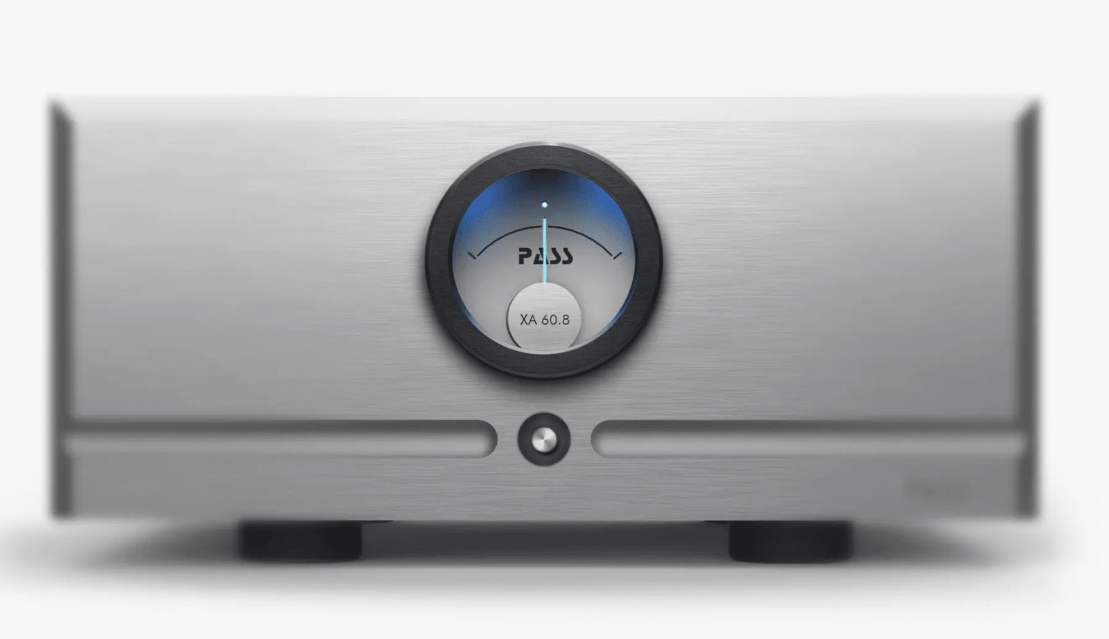 Pass Labs XA60.8 Monoblock Amplifier (Pair) in Silver, front