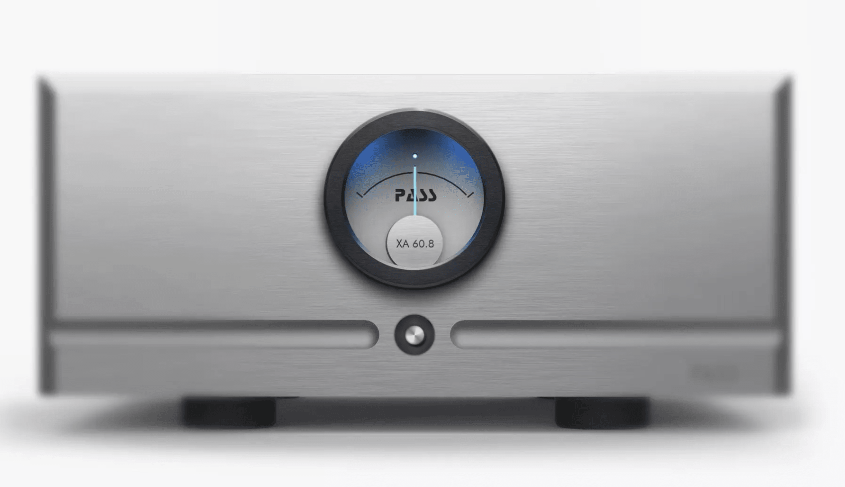 Pass Labs XA60.8 Monoblock Amplifier (Pair) in Silver, front