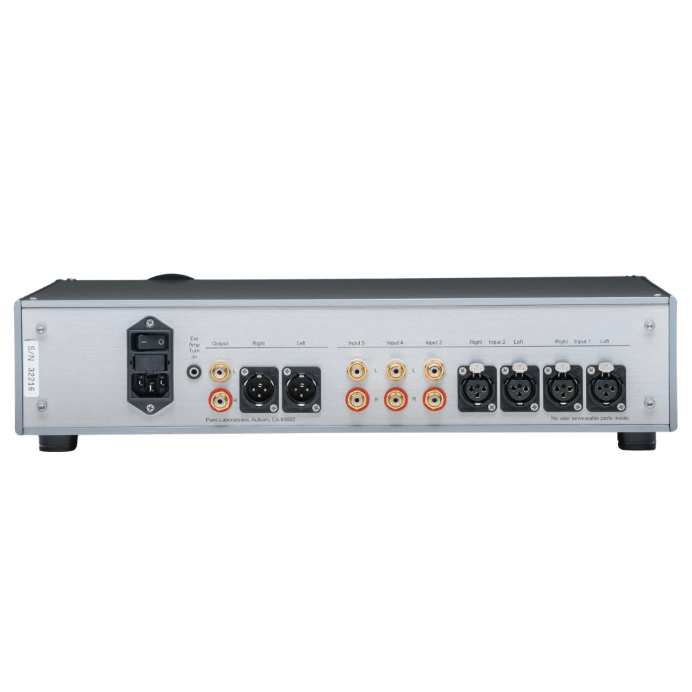 Pass Labs XP-12 Preamplifier in Silver, back
