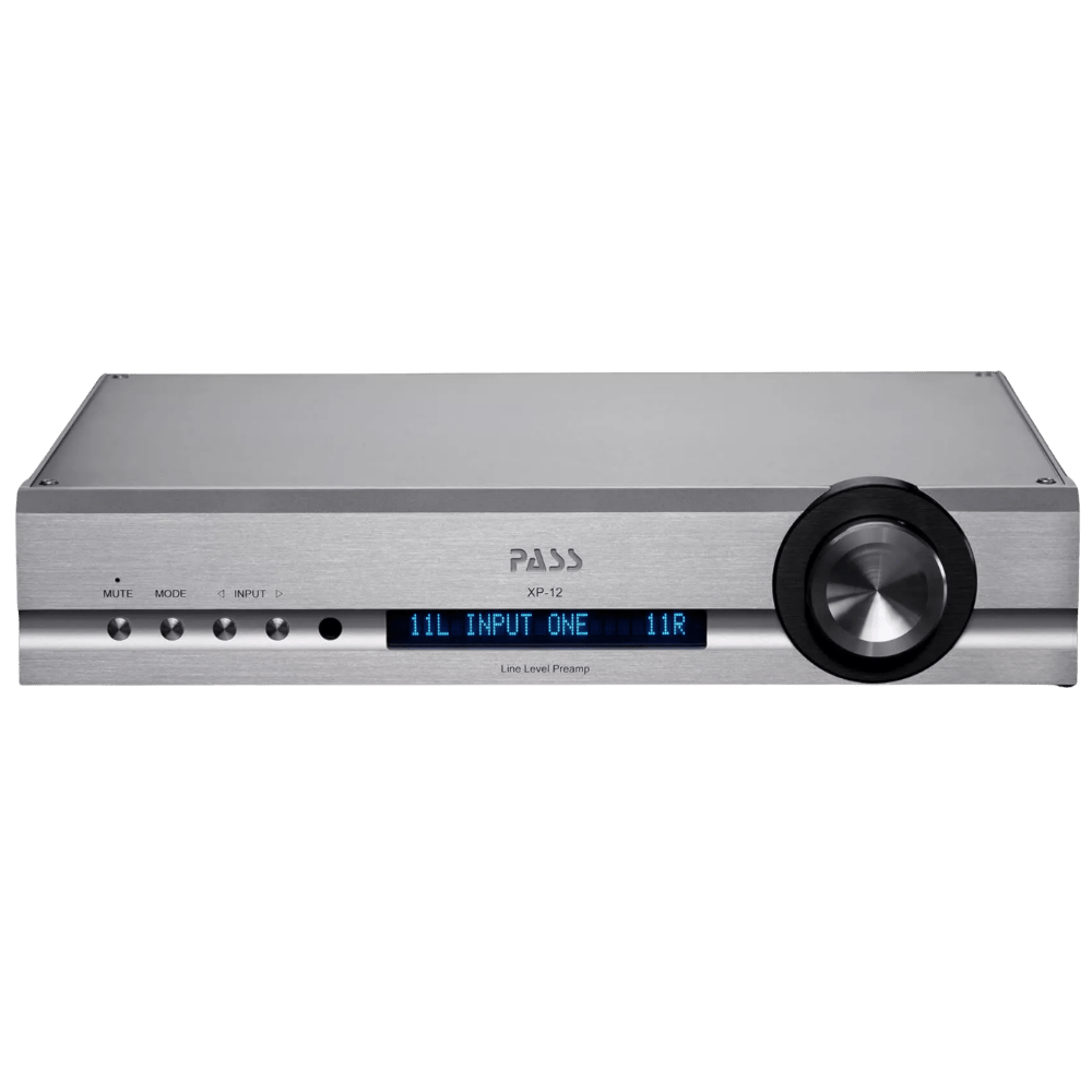 Pass Labs XP-12 Preamplifier in Silver, front