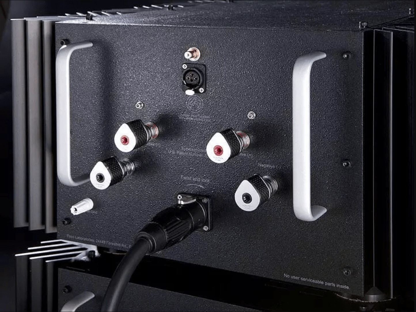 Pass Labs Xs150 Monoblock Power Amplifier (Pair), rear of unit