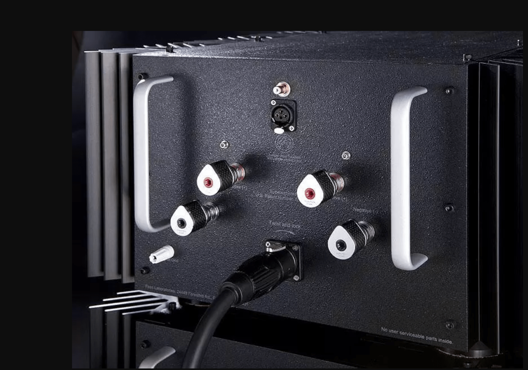 Pass Labs Xs300 Monoblock Power Amplifier (Pair) Rear of unit