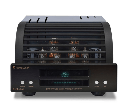 PrimaLuna EVO 100 Tube Digital Analog Converter in black with cover