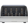 PrimaLuna EVO 200 Tube Power Amplifier, silver front with grille