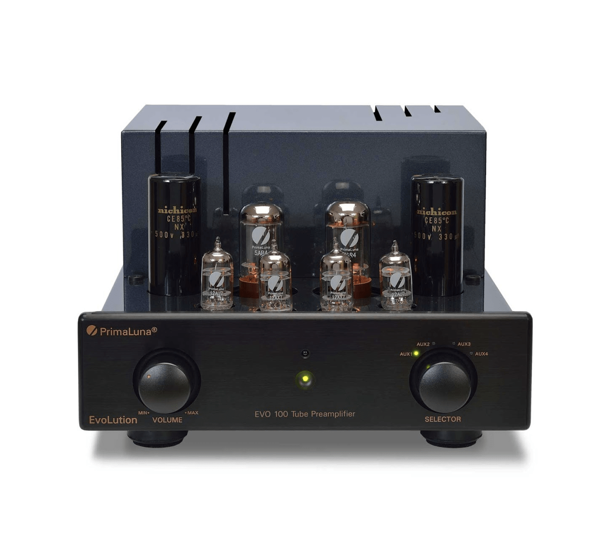 PrimaLuna EVO 100 Tube Pre Amplifier, in Black, without Cover
