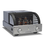 PrimaLuna EVO 100 Tube Phono Preamplifier in Silver, angled image with cover