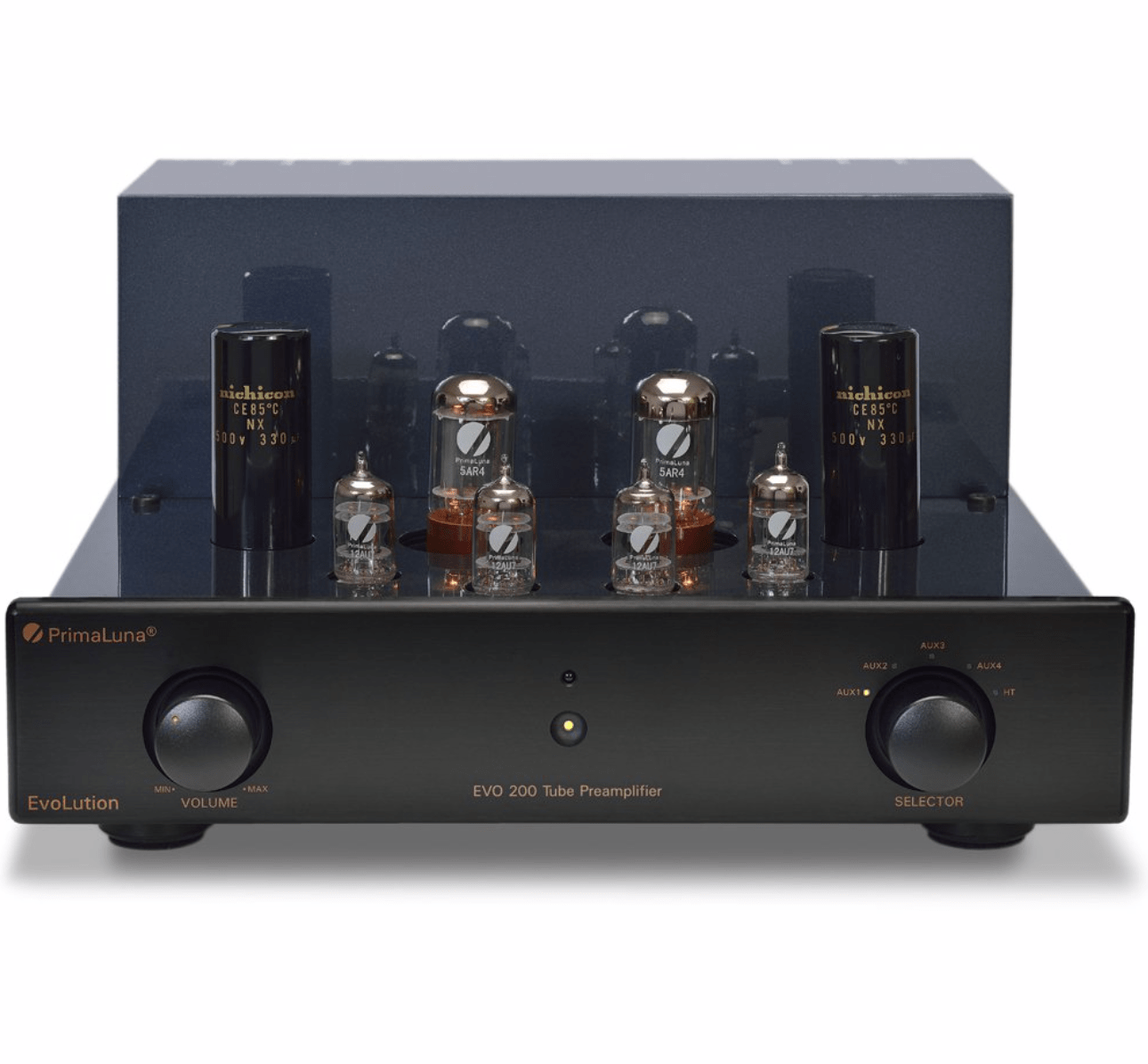 PrimaLuna EVO 200 Tube Pre Amplifier in Black, without cover