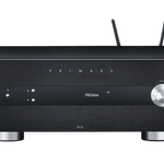 Primare SP25 Prisma Home Cinema Preamplifier in black, front of unit