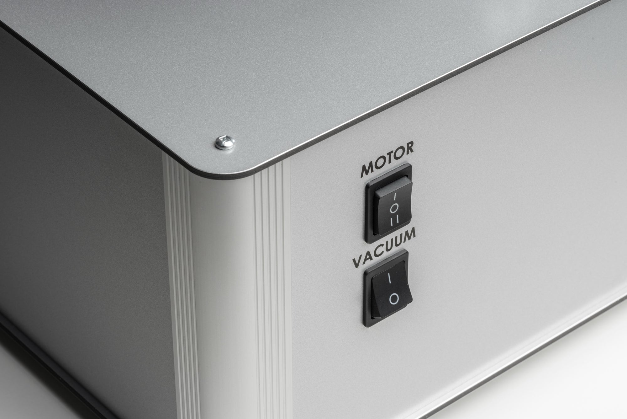 ProJect VC-S3 Premium Record Cleaning Machine for Vinyl and Shellac Records, closeup of controls