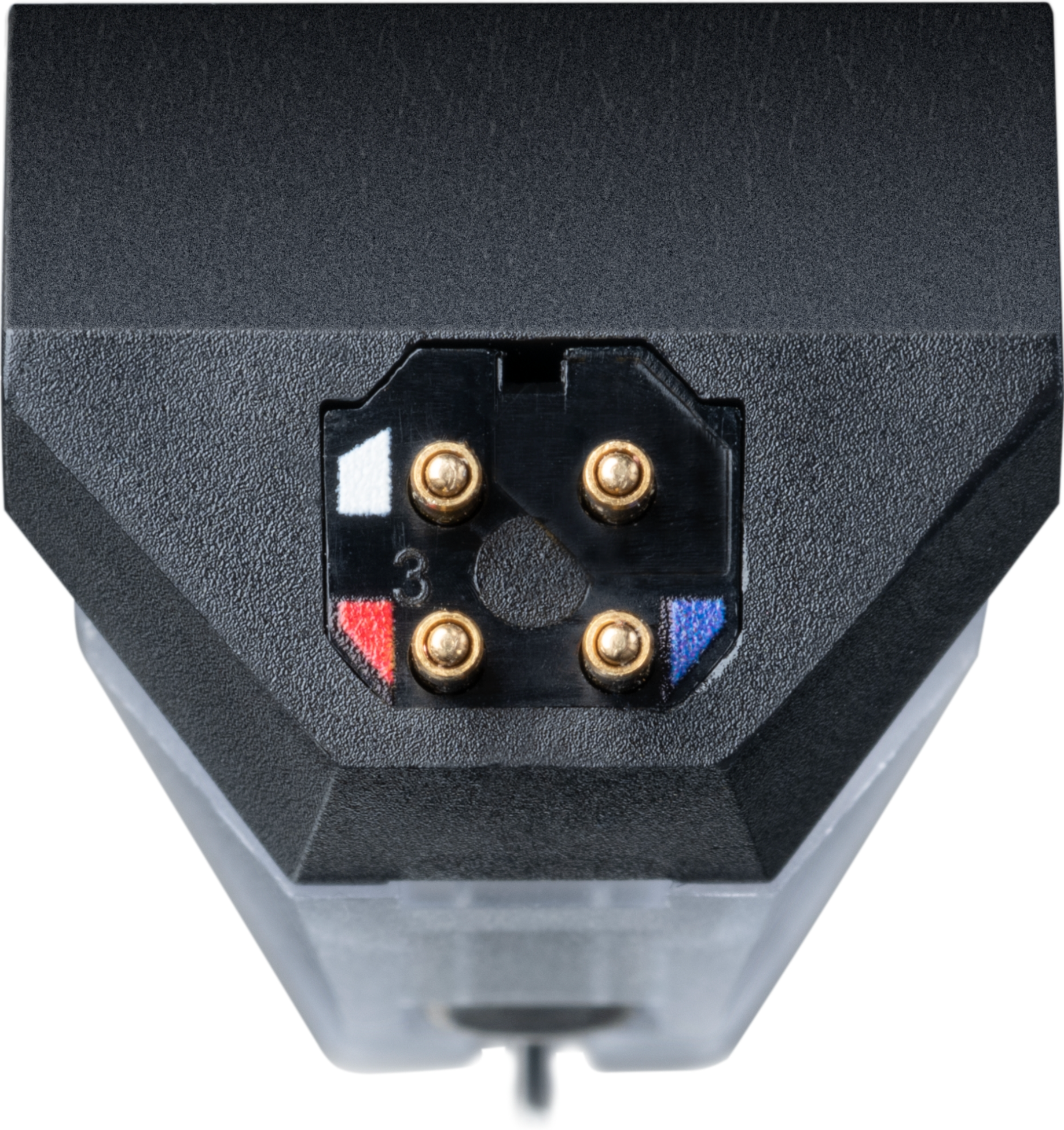 ProJect Pick It PRO Balanced Moving Magnet Cartridge. Image shows pins