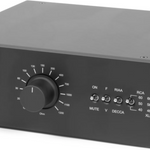 ProJect Phono Box RS Phono Preamplifier, front image of black unit