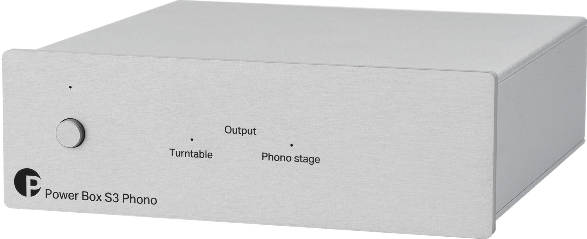 ProJect Power Box S3 Phono Power Supply. Silver front image