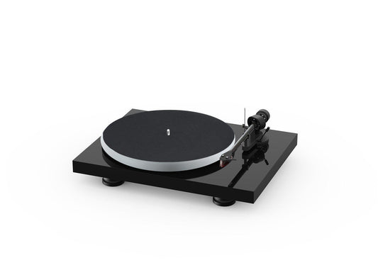 ProJect Audio Systems Turntables ProJect Debut Carbon EVO Acryl Turntable (High Gloss Black) with Ortofon 2M Red Cartridge