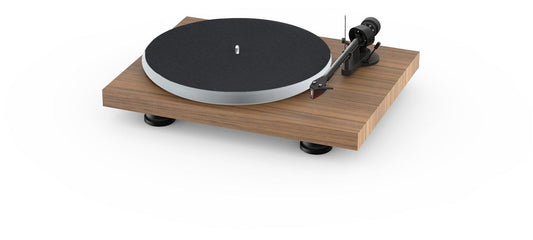 ProJect Audio Systems Turntables ProJect Debut Carbon EVO Acryl Turntable (Walnut) with Ortofon 2M Red Cartridge