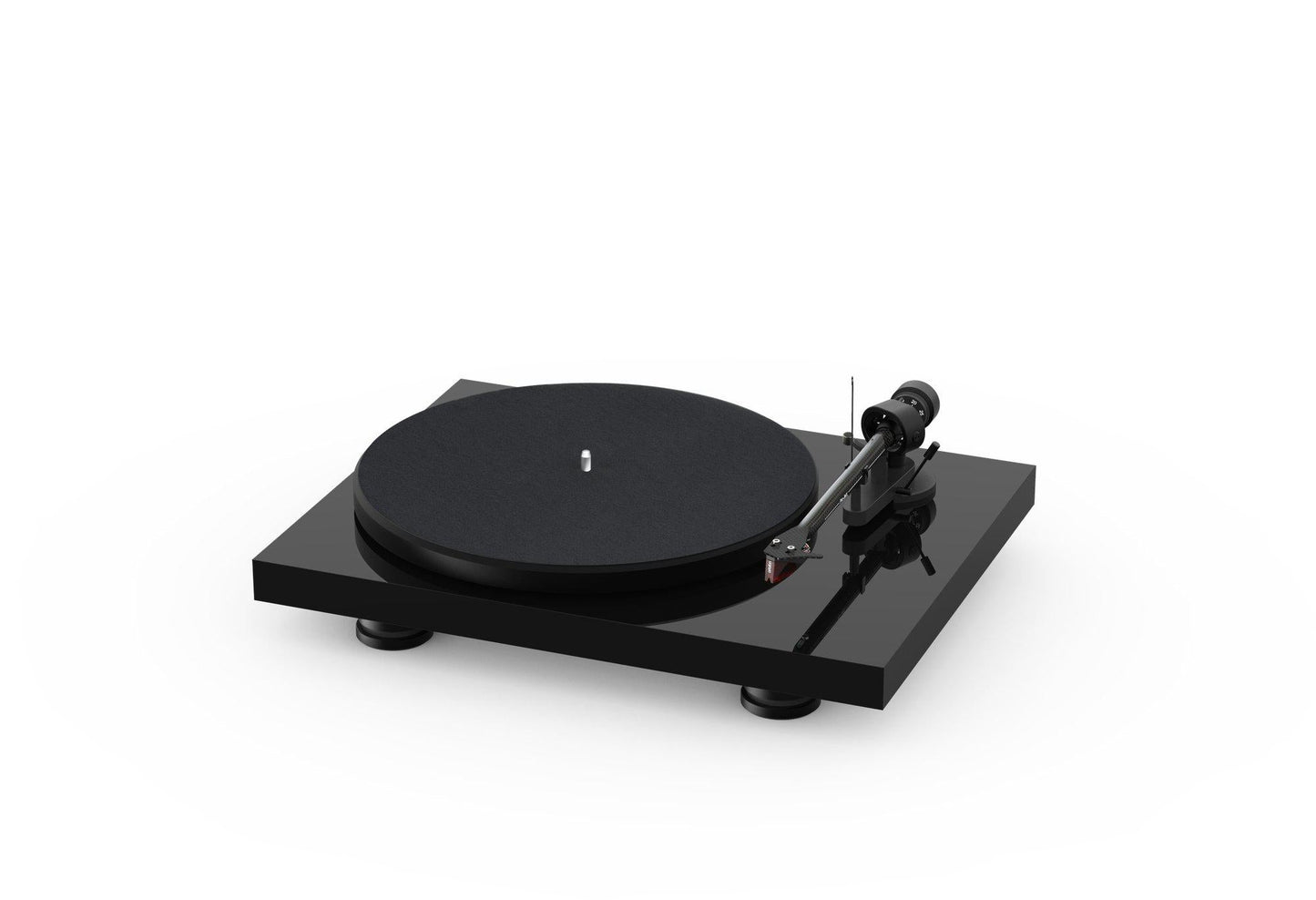ProJect Audio Systems Turntables ProJect Debut Carbon EVO Turntable (High Gloss Black) with Ortofon 2M Red Cartridge