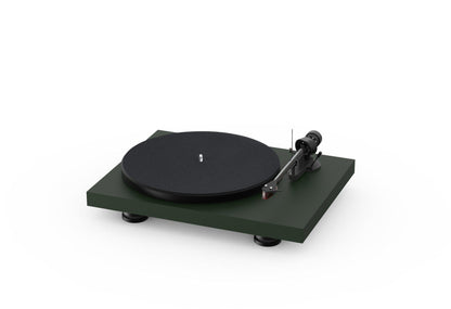 ProJect Audio Systems Turntables ProJect Debut Carbon EVO Turntable (Satin Fir Green) with Ortofon 2M Red Cartridge