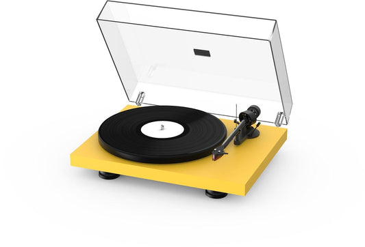 ProJect Audio Systems Turntables ProJect Debut Carbon EVO Turntable (Satin Golden Yellow) with Ortofon 2M Red Cartridge