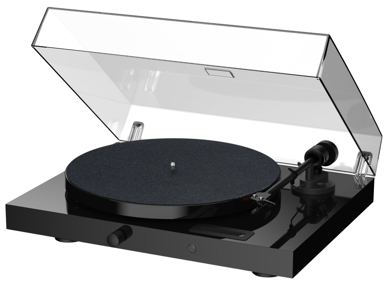 Project Juke Box E1 Turntable with Ortofon OM5e Cartridge in High Gloss Black