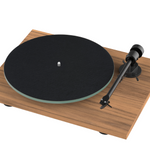 ProJect T1 EVO Phono Turntable with Ortofon OM 10 Cartridge in Walnut