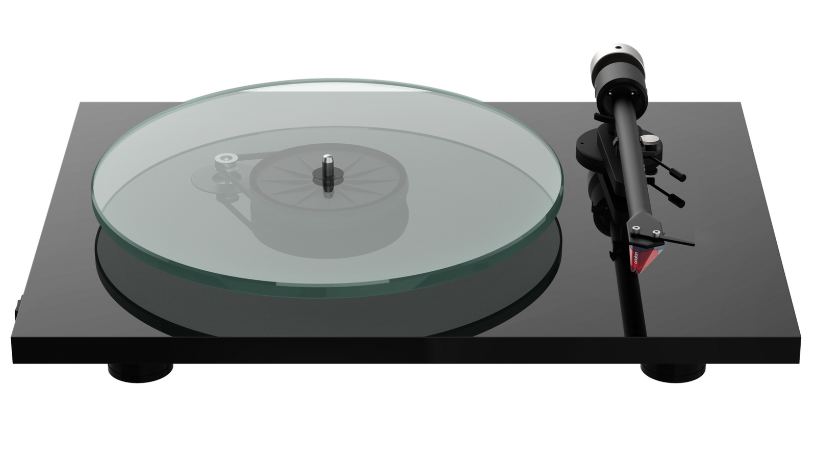 ProJect Audio T2 Super Phono Turntable with Ortofon 2M Red Cartridge in Gloss Black