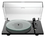 ProJect T2 W  Streaming Turntable with Ortofon 2M Red Cartridge, in high gloss black with dustcover