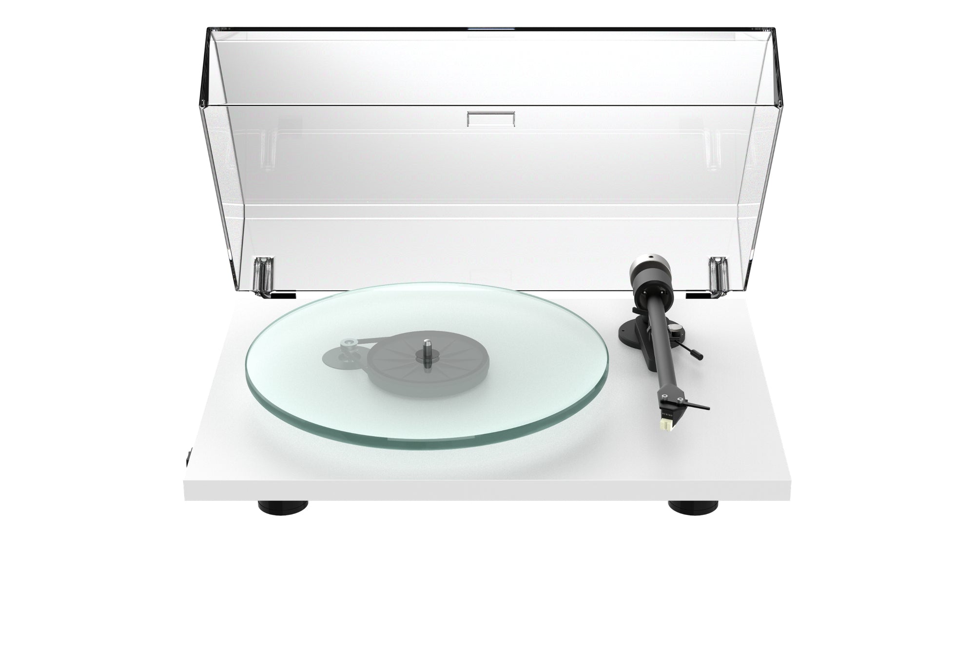 ProJect T2 W  Streaming Turntable with Ortofon 2M Red Cartridge, in satin white with dustcover