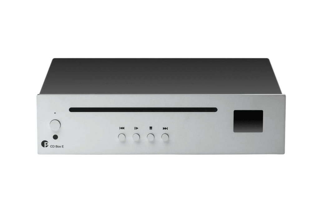 ProJect CD Box E CD Player in Silver front.
