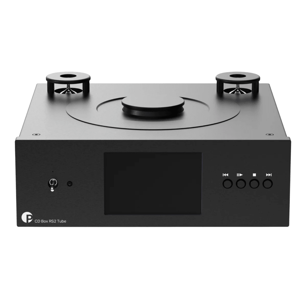 ProJect CD Box RS2 Tube CD Player in Black, front