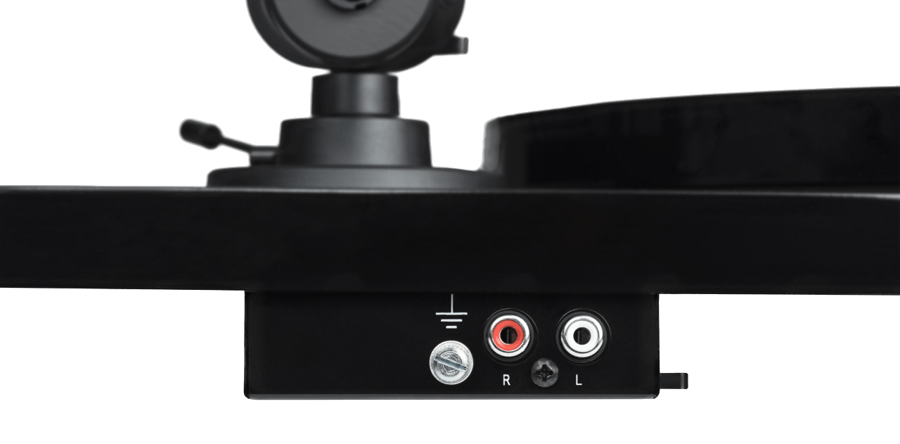 ProJect E1 Phono Turntable With Pick It MM E Cartridge, phono inputs shown
