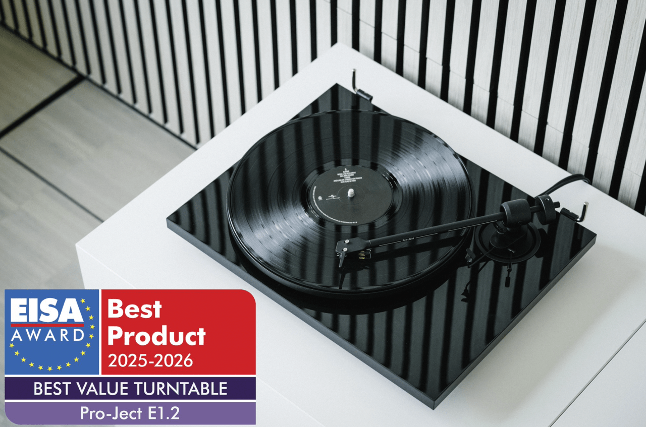 ProJect E1.2 Turntable with Pick It MM E Cartridge, award winner