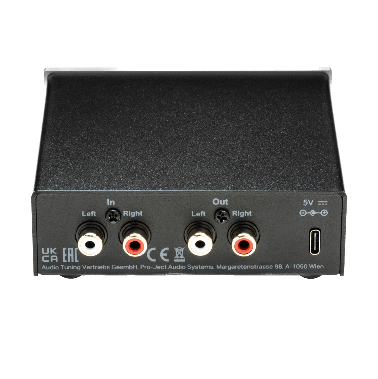 ProJect Head Box E Headphone Amplifier, rear