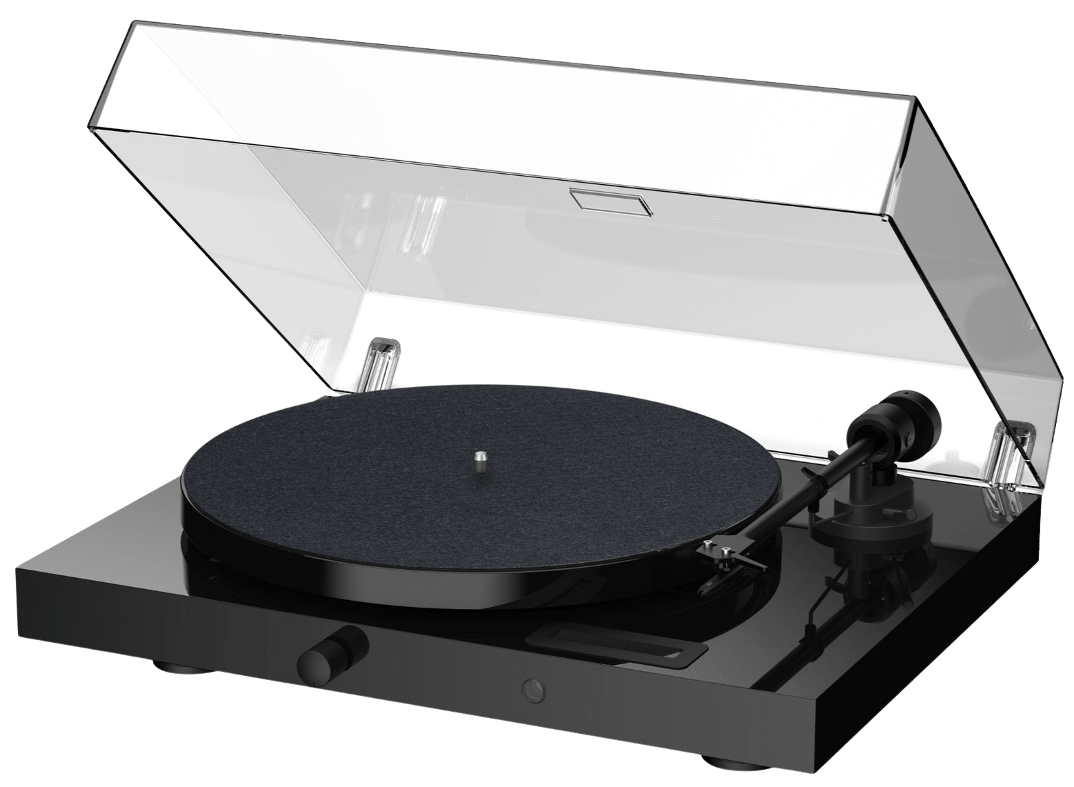 Project Juke Box E1 Turntable with Ortofon OM5e Cartridge in High Gloss Black
