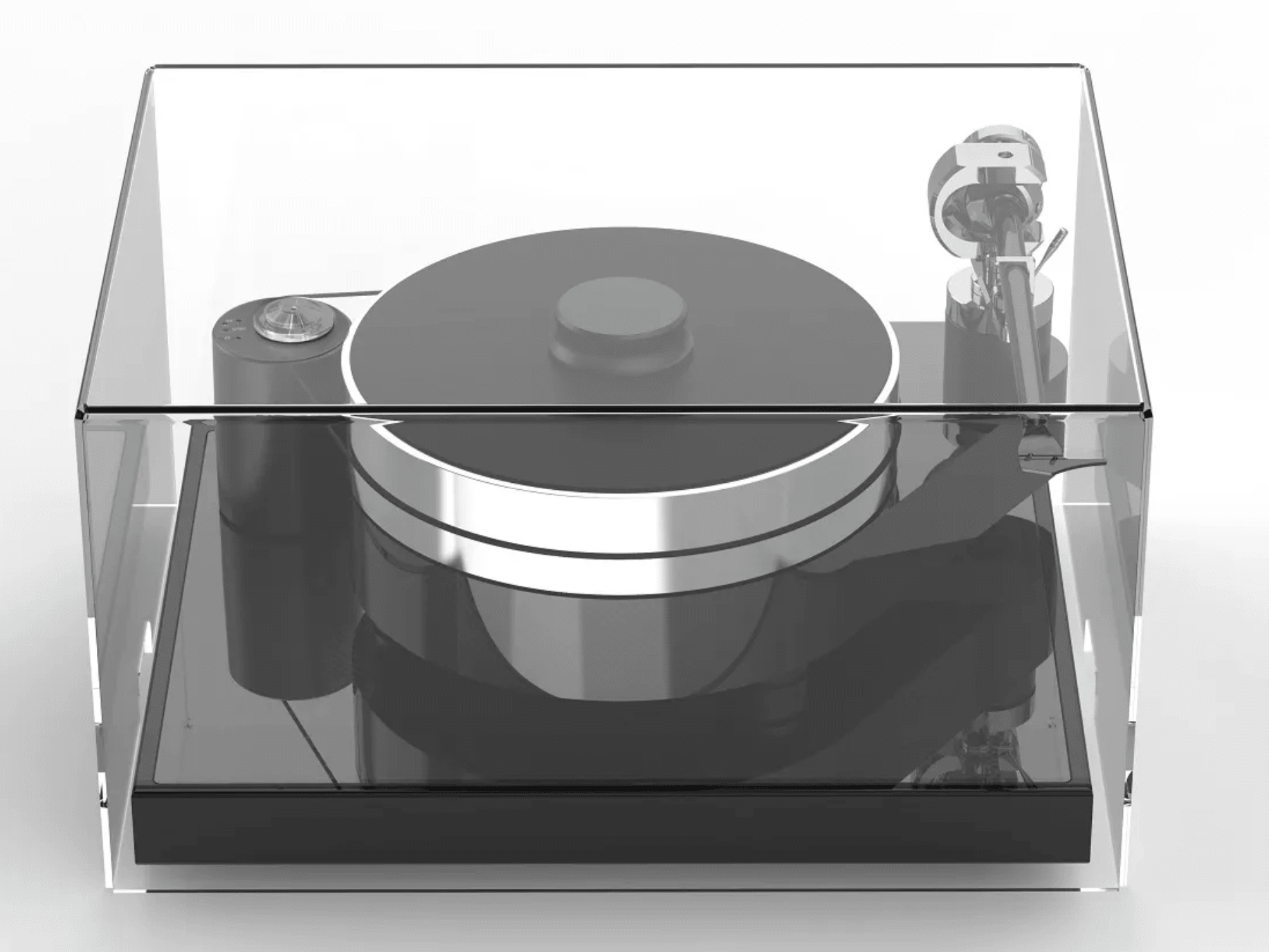 ProJect RPM 10 Carbon Turntable with Ground It Carbon Isolation Base, with dustcover