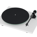 ProJect T1 EVO Phono Turntable with Ortofon OM 10 Cartridge in Satin White