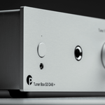 ProJect Tuner Box S3 DAB+ FM Tuner with Internet Radio in Silver, closeup